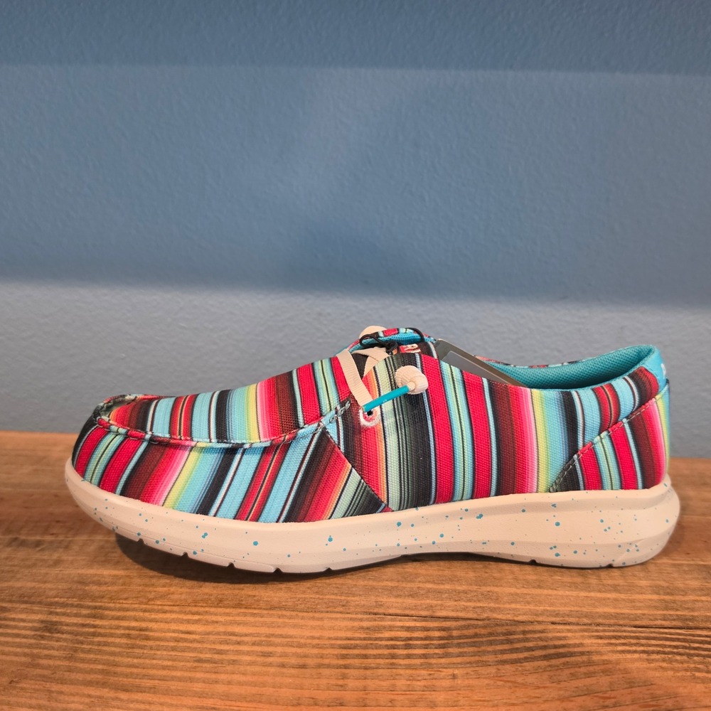 Ariat Womens Hilo Striking Serape Slip On Shoes Multicolor Striped Canvas 7.5 - Picture 6 of 11